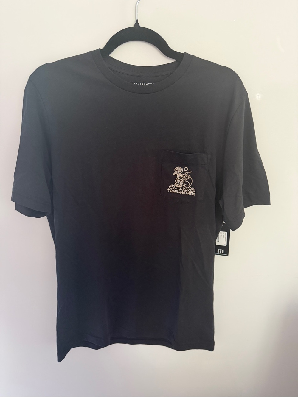 Travis Mathew Men's Black Pocket Tee M NWT - Picture 5 of 9